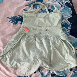 Free people movement Cactus Mint Green Romper